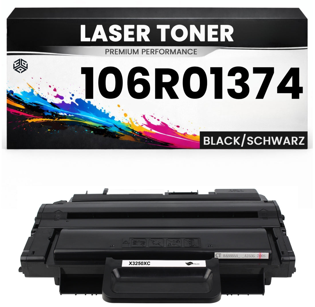 Toner 106R01374 für Xerox kompatibel Schwarz hochwertige Premium Alternative für Xerox Phaser 3250D, 3250DN