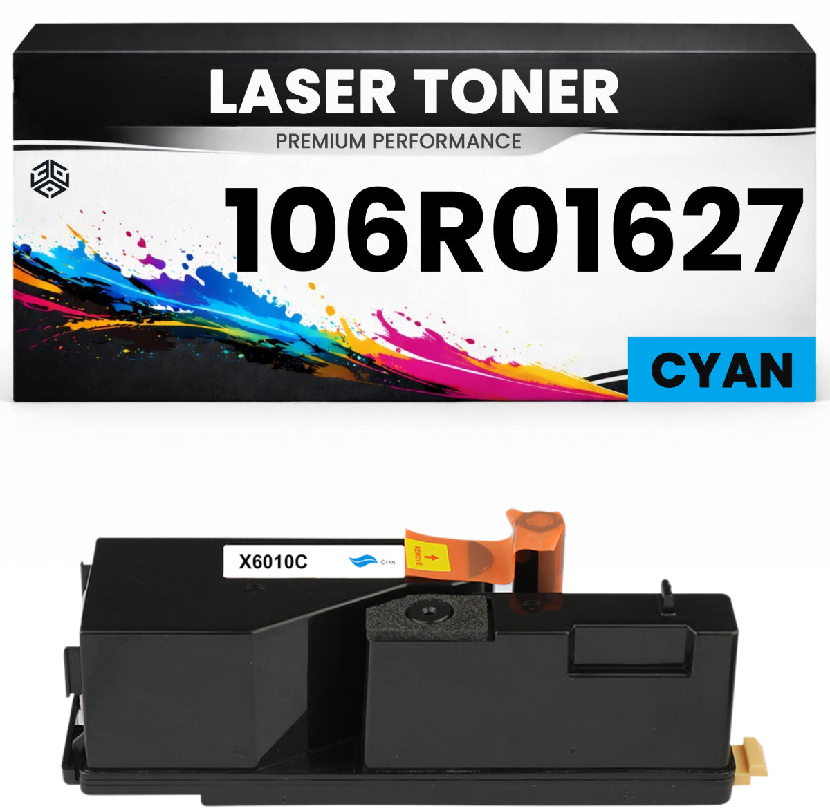 Toner 106R01627 Cyan für Xerox kompatibel  hochwertige Premium Alternative für Xerox Phaser 6010N, 6000, 6010, Xerox WorkCentre 6015N, 6015V