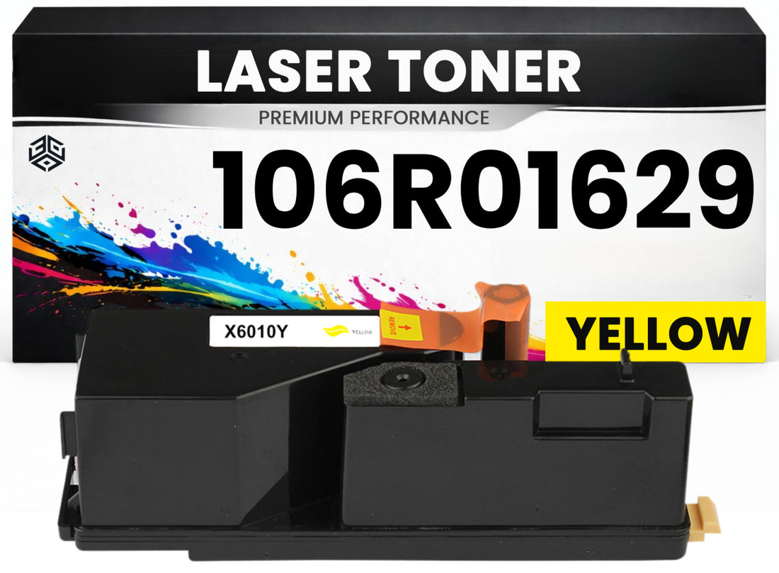 Toner 106R01629 Gelb für Xerox kompatibel  hochwertige Premium Alternative für Xerox Phaser 6010N, 6000, 6010, Xerox WorkCentre 6015N, 6015V
