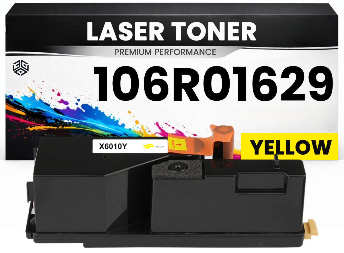 Toner 106R01629 Gelb für Xerox kompatibel  hochwertige Premium Alternative für Xerox Phaser 6010N, 6000, 6010, Xerox WorkCentre 6015N, 6015V