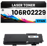 Toner 106R02229 Cyan für Xerox kompatibel  hochwertige Premium Alternative für Xerox Phaser C6600, Xerox Workcenter 6605