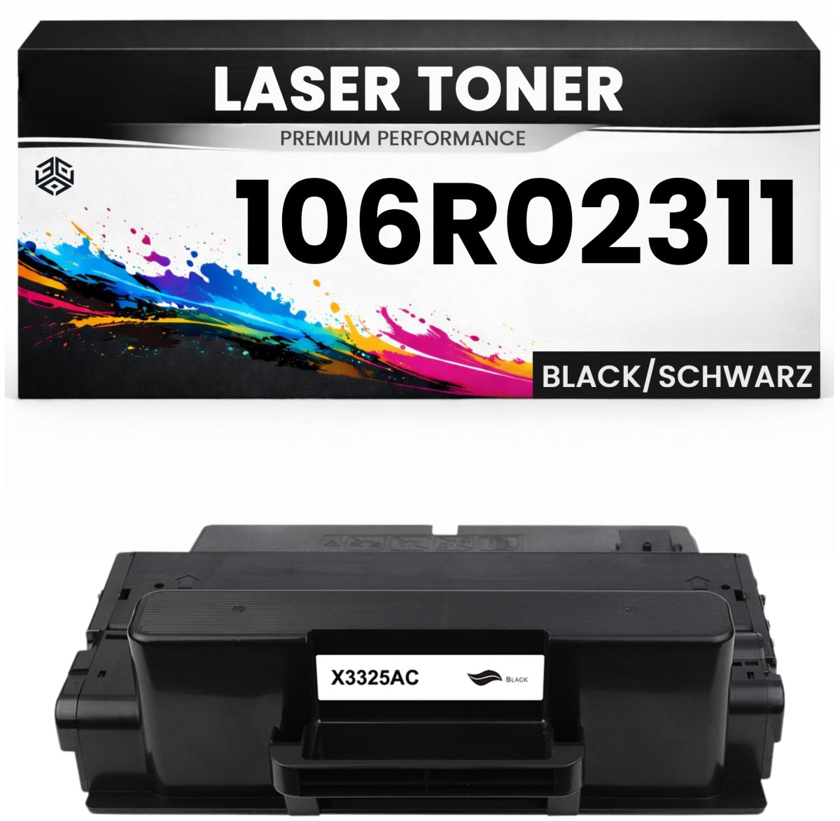 Toner 106R02311 für Xerox kompatibel Schwarz hochwertige Premium Alternative für Xerox WorkCentre 3315, 3325, 3315DN, 3325DN, 3325DNI