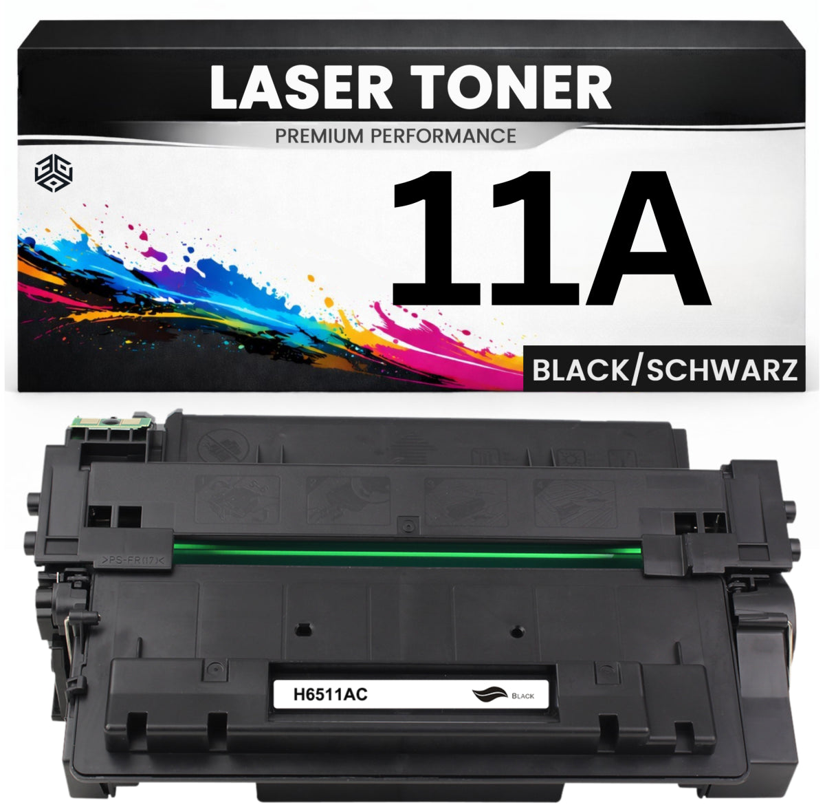 Toner 11A für HP kompatibel Schwarz Q6511A wie Original Tonerkartusche für HP LaserJet 2400 2410 2420 2420dn 2430dtn 2430n 2430tn Canon LBP3460