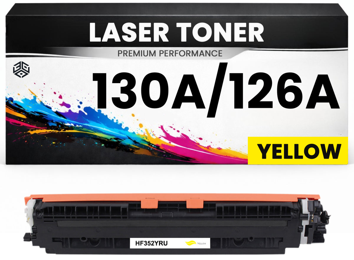 Toner 130A / 126A Gelb für HP kompatibel CF352A CE312A Premium Alternative TopShot Laserjet Pro M275/175A/175NW/176 Canon imageCLASS LBP-7016C 100
