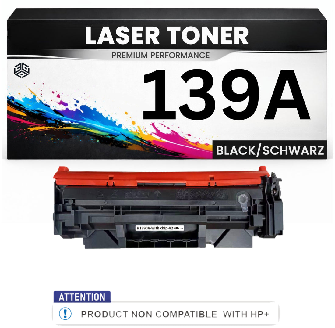 Toner 139A für HP alternativ Schwarz W1390A (nicht für HP+) Premium für HP LaserJet Pro 3002dw, 3002dn, HP Laserjet MFP 3102fdn, 3102fdw