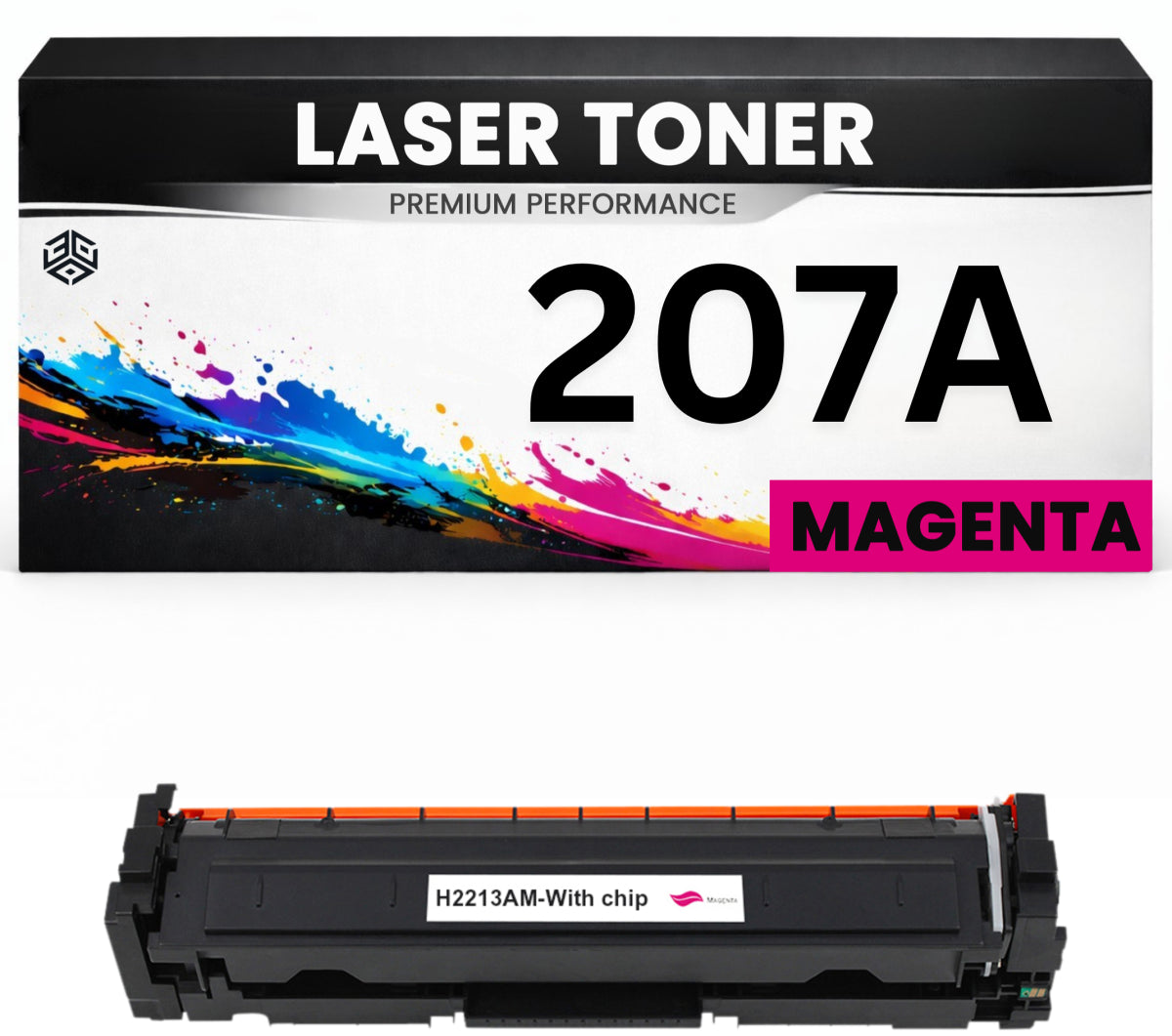 Toner 207A Magenta für HP kompatibel  W2213A Premium Alternative Günstig für HP LaserJet Pro M255dw, M282, M283fdw