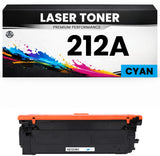 Toner 212A Cyan für HP kompatibel W2121A Premium Alternative Günstig Color LaserJet Enterprise M554dn/555dn/555x Colour Flow MFP M578 M578dn