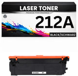 Toner 212A für HP kompatibel Schwarz W2120A wie Original Tonerkartusche Color LaserJet Enterprise M554dn/555dn/555x Colour Flow MFP M578 M578dn