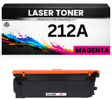 Toner 212A Magenta für HP kompatibel W2123A Premium Alternative Günstig Color LaserJet Enterprise M554dn/555dn/555x Colour Flow MFP M578 M578dn
