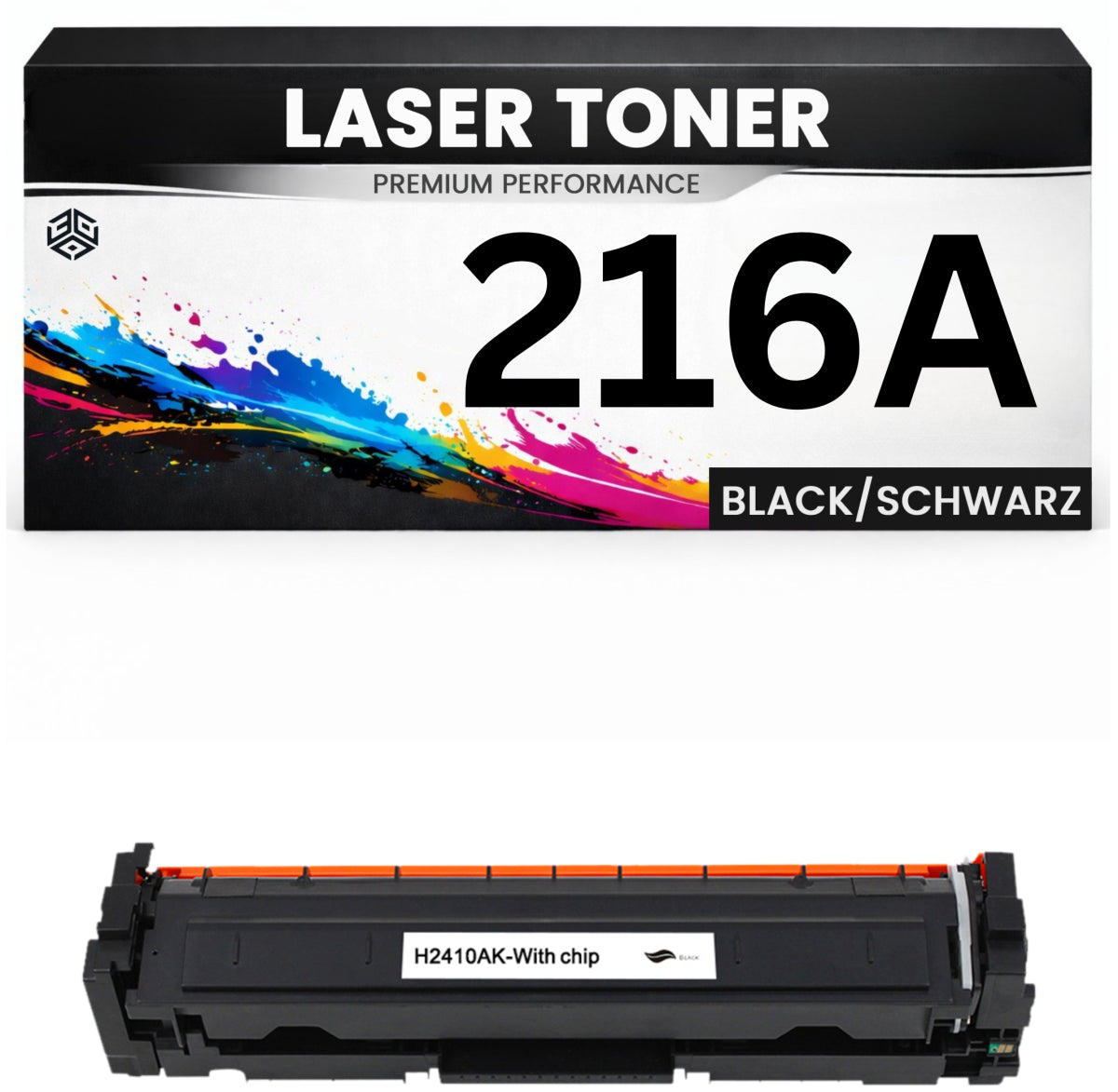 Toner 216A für HP kompatibel Schwarz W2410A wie Original Tonerkartusche für HP Color LaserJet Pro MFP M155, 183NW, 182