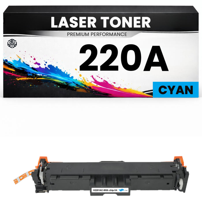 Toner 220A Cyan für HP kompatibel W2201A C Premium Alternative Günstig Color LaserJet Pro 4202dn 4202dw MFP 4302dw 4302fdn 4302fdw