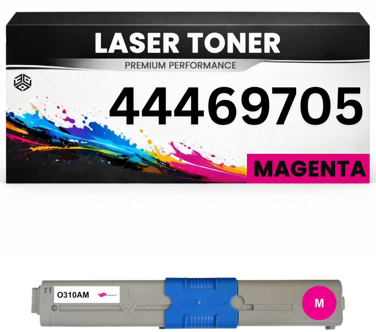 Toner 44469705 Magenta für OKI kompatibel hochwertige Premium Alternative Okidata C310dn/330dn/331dn/510dn/511dn/530dn/531dn MC351/352DN/361MFP MC562W