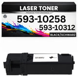 Toner 593-10258 / 593-10312 für Dell Schwarz Premium Premium Alternative Günstig für Dell 1320, 1320c, 1320cn, 2130cn, 2135cn