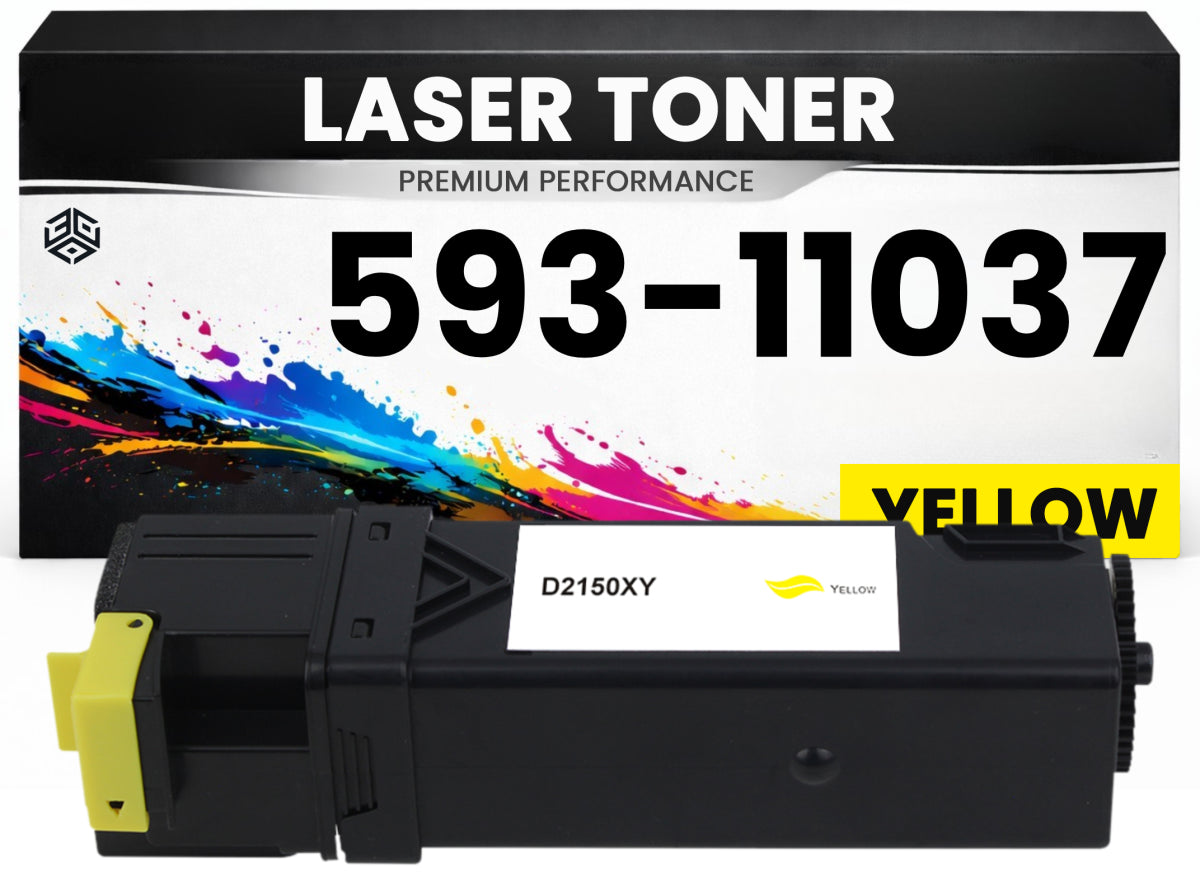 Toner 593-11037 Gelb für Dell  59311037 Premium Alternative Günstig für Dell 2150, 2155, 2150cdn, 2150cn, 2155cdn