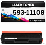 Toner 593-11108 für Dell kompatibel Schwarz 59311108 wie Original Tonerkartusche für Dell B1160, B1160w, B1165nfw, B1163W