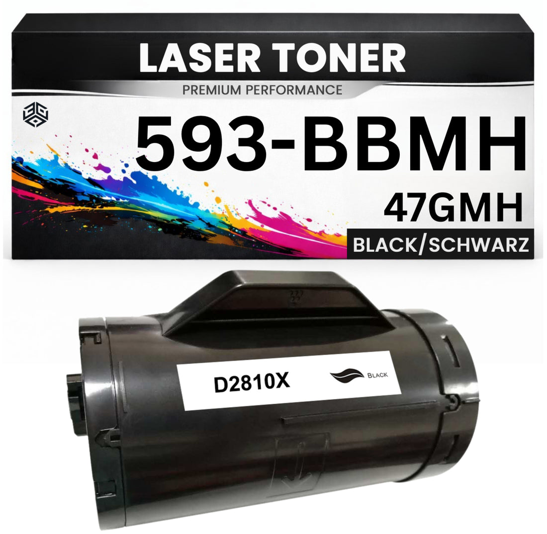 Toner 593-BBMH / 47GMH für Dell kompatibel Schwarz 593BBMH 47GMH Ersatz für Dell H815dw, S2810dn, S2815dn