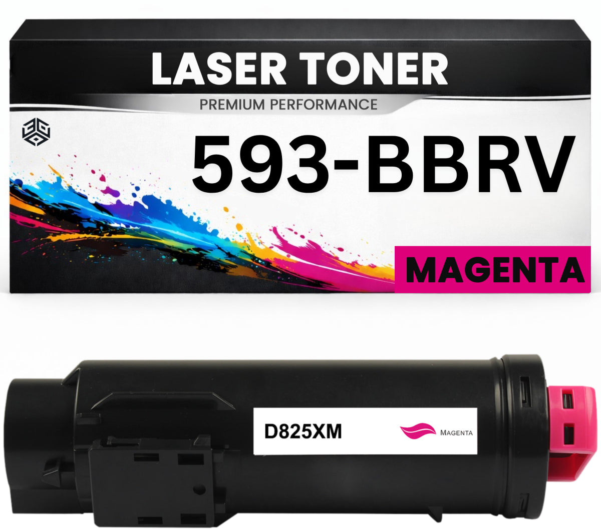 Toner 593-BBRV Magenta für Dell kompatibel  593BBRV Premium Alternative Günstig für Dell H625cdw, H825cdw, S2825cdn