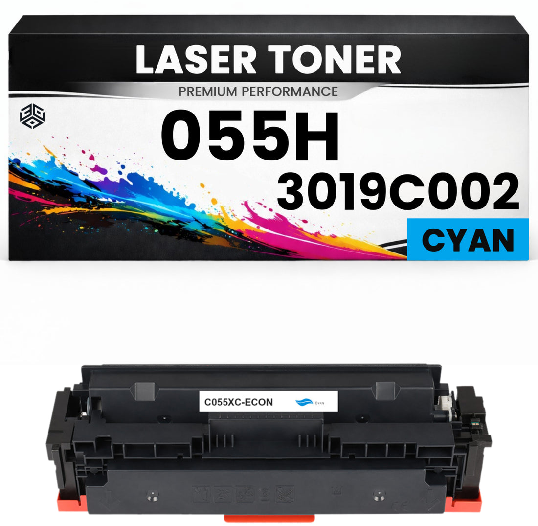 Toner Cartridge 055H / 3019C002 Cyan für Canon Premium Alternativ imageCLASS MF742Cdw/744Cdw/746Cx/746Cdw/745CDW/741CDW/743Cdw LBP663CDW MF744Cdw