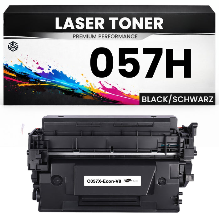 Toner Cartridge 057H für Canon kompatibel Schwarz wie Original Premium Satera LBP221dw/224 MFP MF447dw/457dw i-SENSYS LBP223dw/226dw