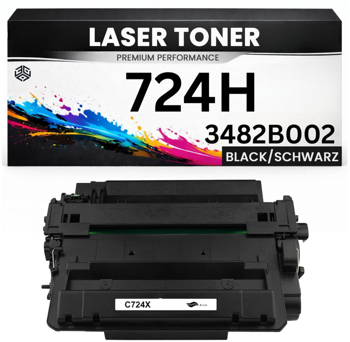 Toner Cartridge 724H / 3482B002 für Canon Schwarz Premium wie Original für Canon i-SENSYS LBP6750DN, LBP6780X, MF515X, MF512x