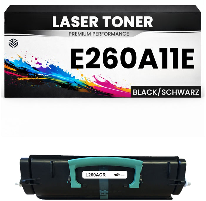 Toner E260A11E für Lexmark Schwarz Premium Alternative hohe Reichweite E260/462DTN/260dn/360d/360dn/460dn/460dw E260D