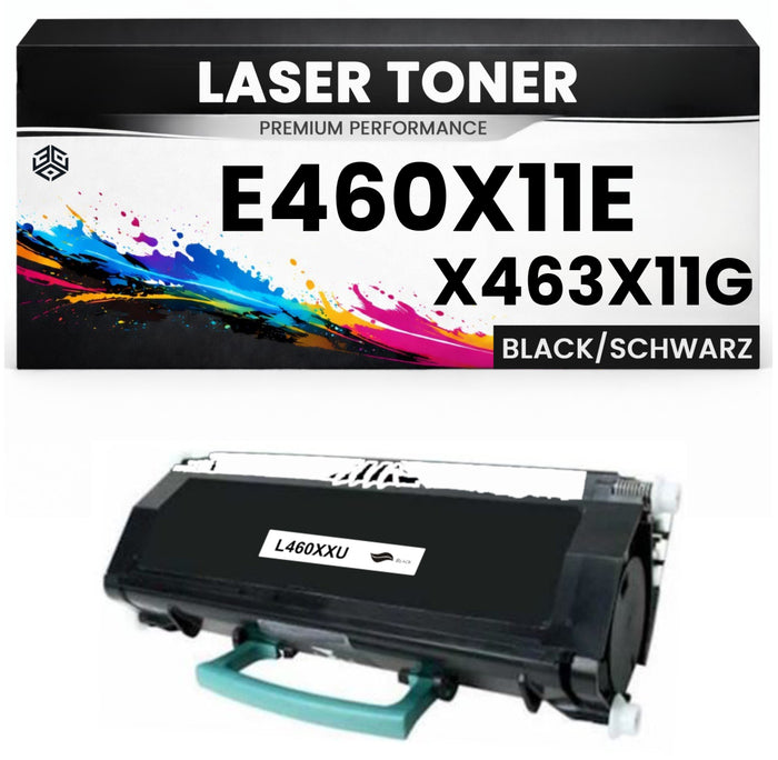 Toner E460X11E / X463X11G für Lexmark Schwarz E460X11E X463X11G Premium für Lexmark E460DN, E460DW, X464, X466, E460, X463
