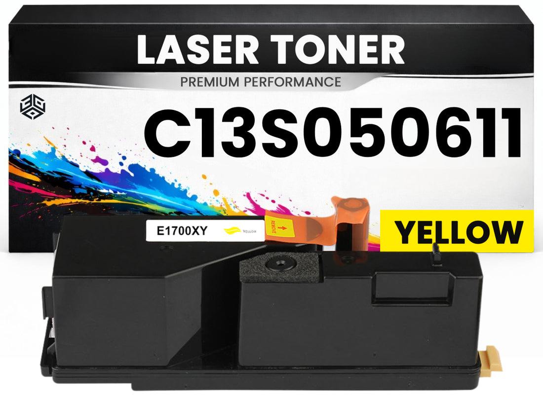 Toner kit C13S050611 Gelb für Epson hochwertig  Premium Alternative für Epson AcuLaser C1700, C1750, CX17 series