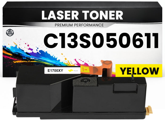 Toner kit C13S050611 Gelb für Epson hochwertig  Premium Alternative für Epson AcuLaser C1700, C1750, CX17 series