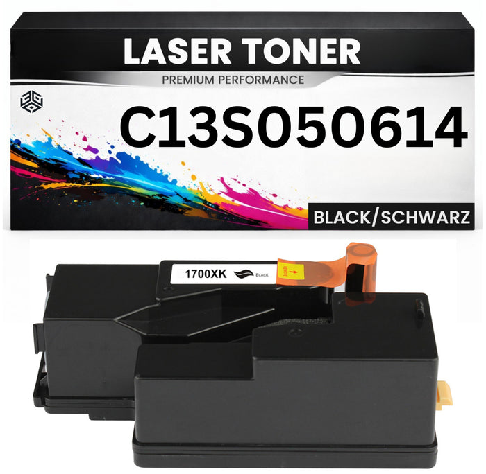 Toner kit C13S050614 für Epson hochwertig Schwarz Premium Alternative für Epson AcuLaser C1700, C1750, CX17 series