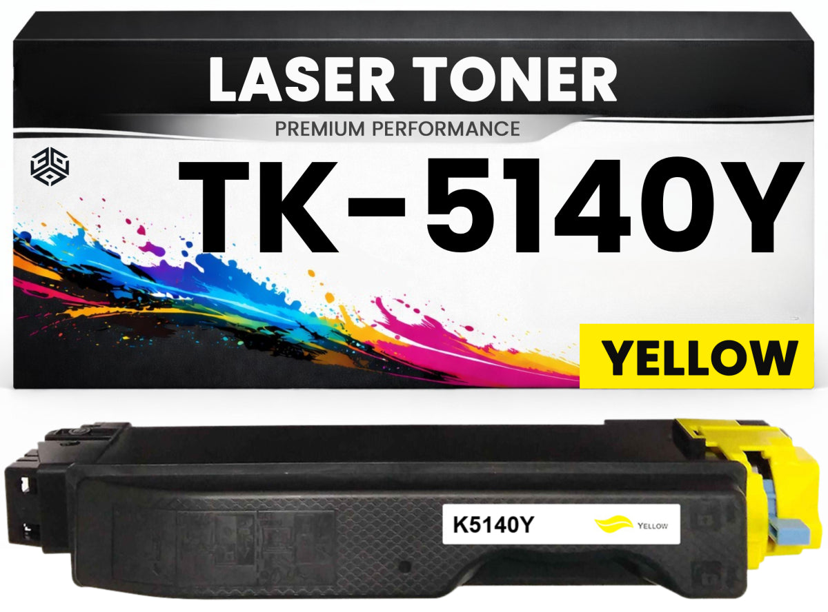 Toner TK-5140Y Gelb für Kyocera  TK5140Y Premium Alternative Günstig für ECOSYS M6030cdn M6530cdn P6130cdn Yellow TK5140 TK 5140