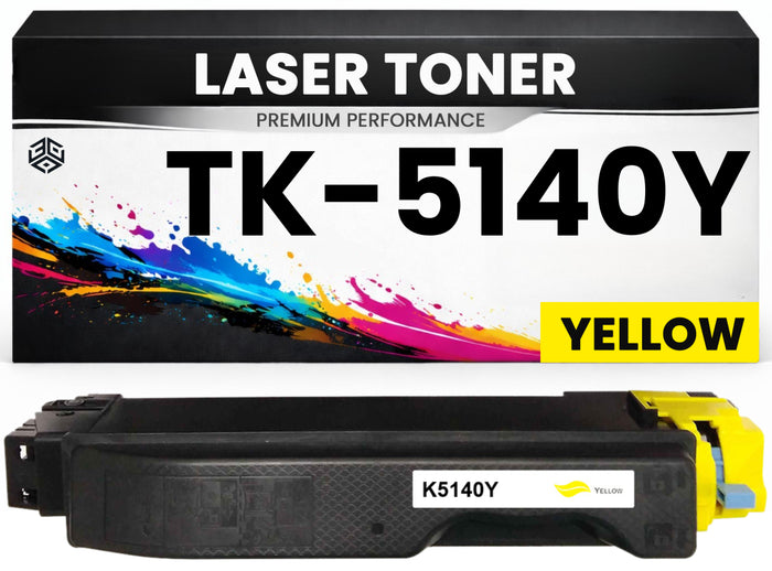 Toner TK-5140Y Gelb für Kyocera  TK5140Y Premium Alternative Günstig für ECOSYS M6030cdn M6530cdn P6130cdn Yellow TK5140 TK 5140
