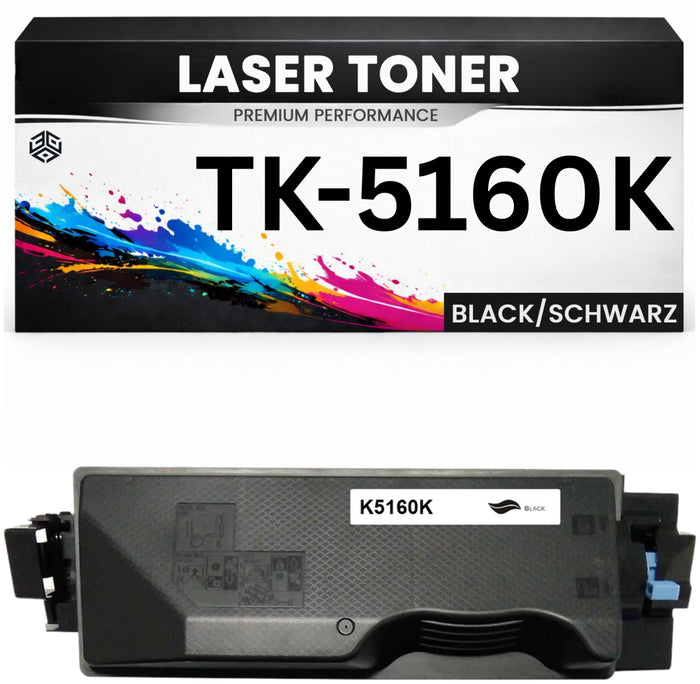 Toner TK-5160K für Kyocera kompatibel Schwarz TK5160K Premium Tonerkartusche für Kyocera ECOSYS P7040cdn