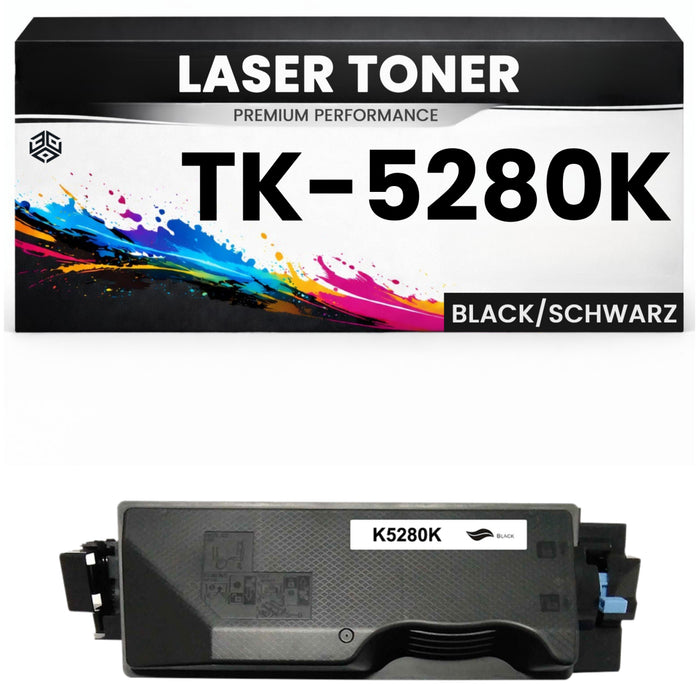 Toner TK-5280K für Kyocera Schwarz TK5280K Tonerkartusche wie Original für Kyocera ECOSYS M6235cidn, M6635cidn, P6235cdn