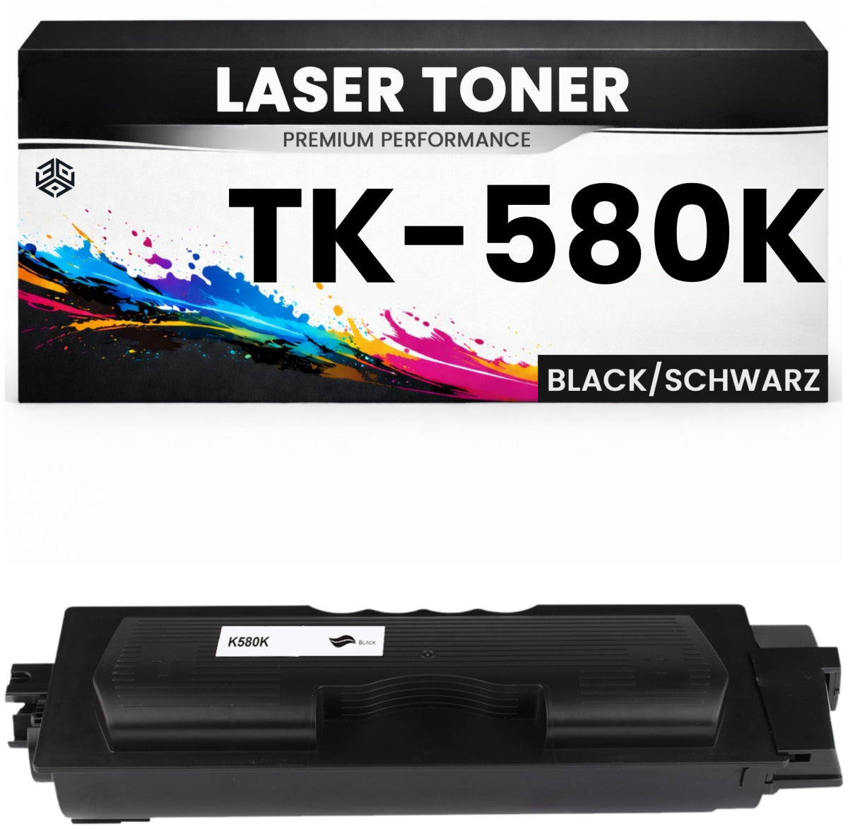 Toner TK-580K Schwarz hochwertige Kyocera alternative TK580K Premium & Günstig für Kyocera FS- P6021, Kyocera FS-C5150DN