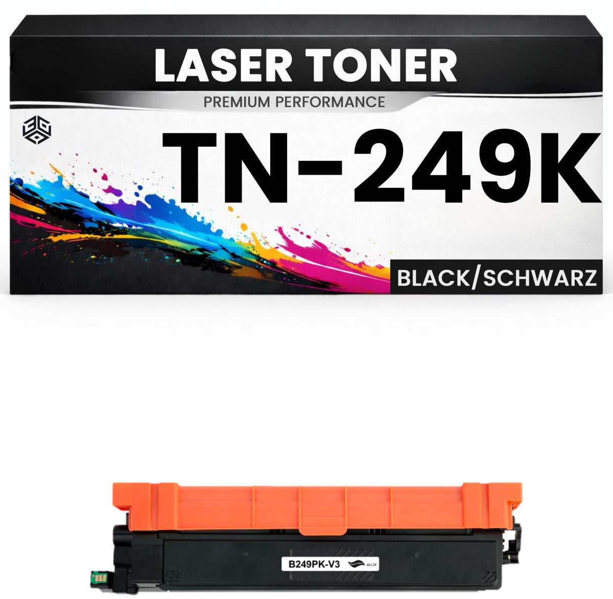 Toner TN-249K für Brother kompatibel Schwarz TN249 BK Premium Alternativ Günstig für Brother HL-L8230cdw, HL-L8240cdw, MFC-L8340cdw, MFC-L8390cdw