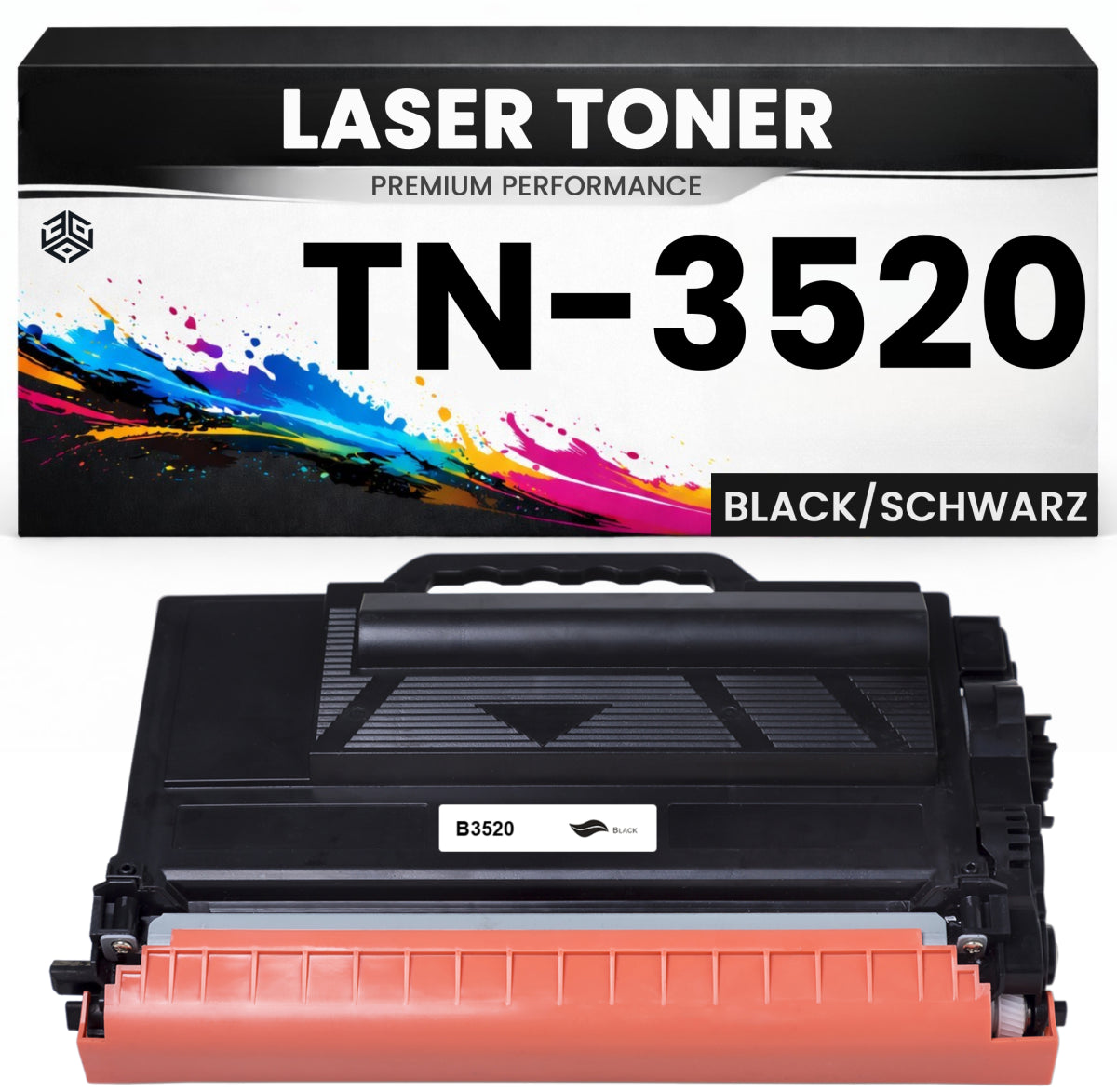 Toner TN-3520 für Brother kompatibel Schwarz TN3520 Premium Alternative 20000 S. HL-L6400DW/6400DWT/6250DW MFC-L6900DW/6750DW HL-L6400DWT