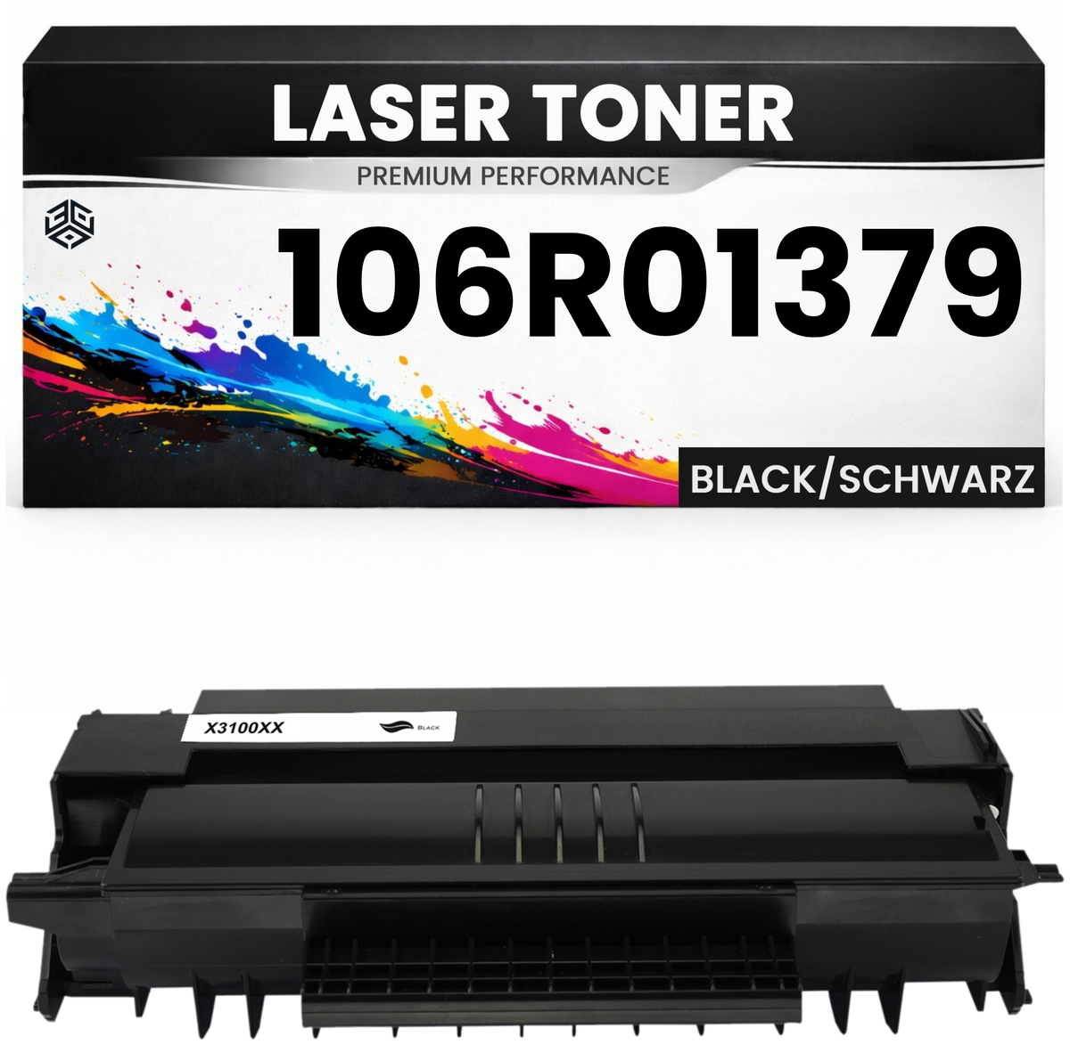 XXL Toner kompatibel für Xerox 106R01379 Phaser 3100MFP in Schwarz