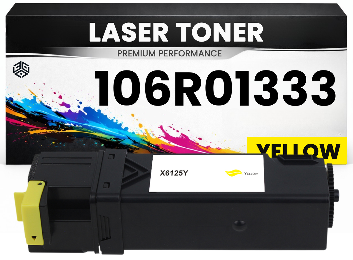 Toner 106R01333 Gelb für Xerox kompatibel  hochwertige Premium Alternative für Xerox Phaser 6125, 6125N