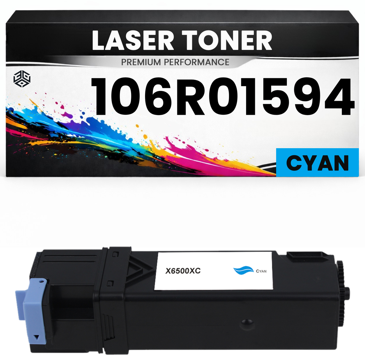 Toner 106R01594 Cyan für Xerox kompatibel  hochwertige Premium Alternative für Xerox Phaser 6500 6500DN Xerox WorkCentre6505 WorkCentre6505DN