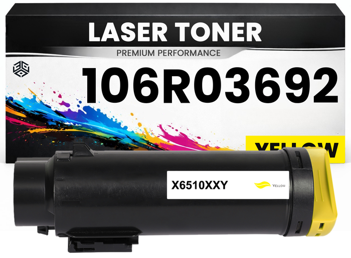 XL Toner kits kompatibel für Xerox 106R03692 Phaser 6510N/6510DN/6510DNM/6510DNI   Xerox WorkCentre 6515N/6515DN/6515DNM/6515DNI in Gelb
