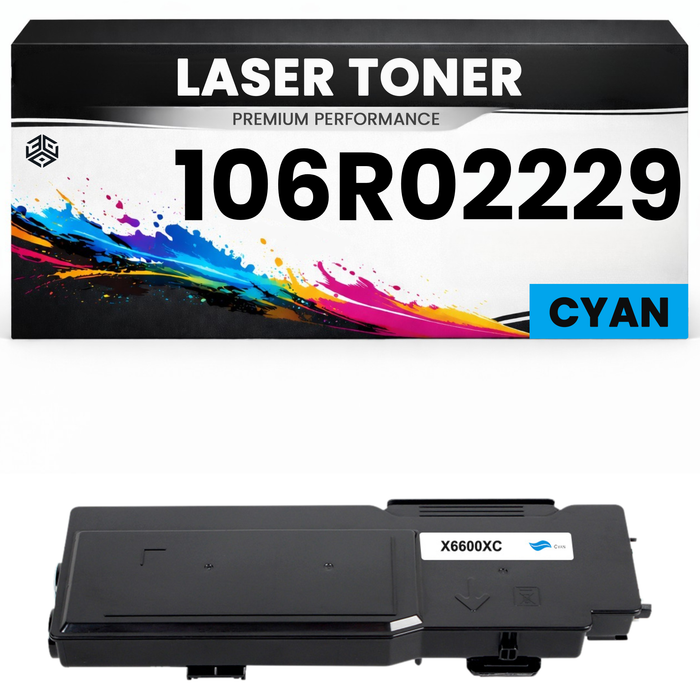 XXL Toner kits kompatibel für Xerox 106R02229 Phaser C6600/Workcenter 6605 in Cyan