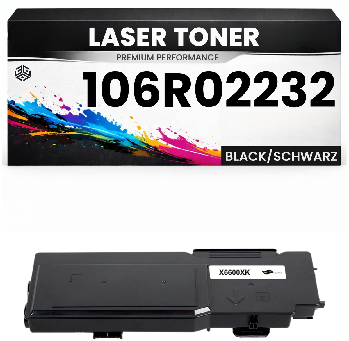 XXL Toner 106R02232 für Xerox kompatibel Schwarz hochwertige Premium Alternative für Xerox Phaser C6600, Xerox Workcenter 6605