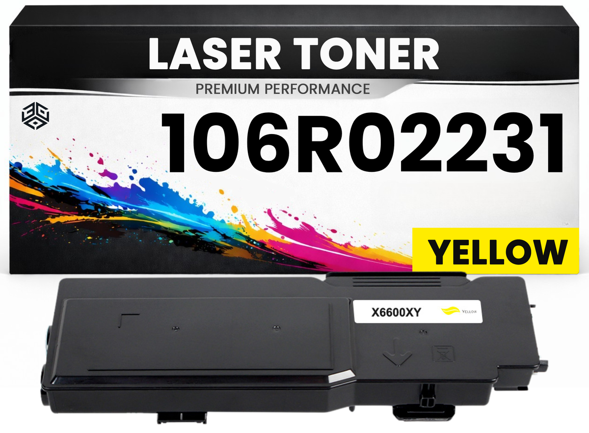 Toner 106R02231 Gelb für Xerox kompatibel  hochwertige Premium Alternative für Xerox Phaser C6600, Xerox Workcenter 6605