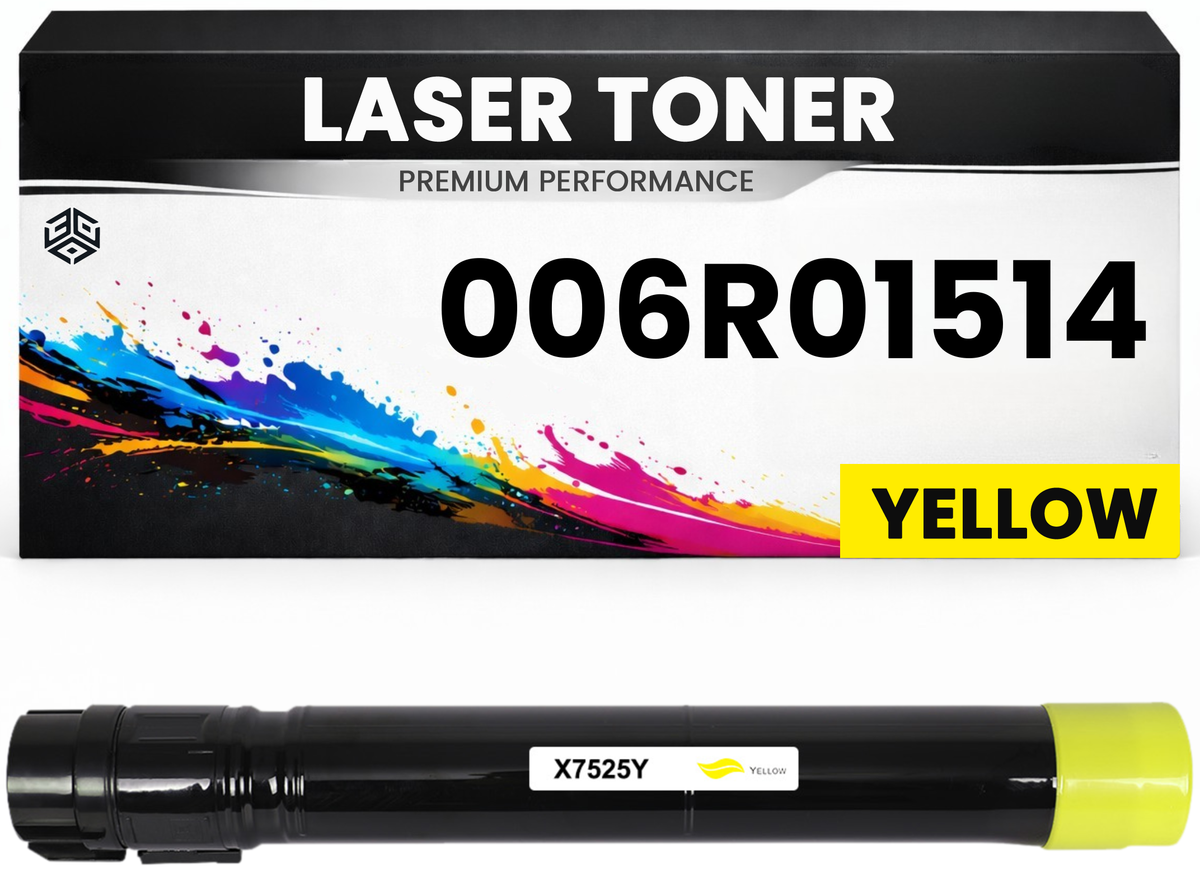 Toner 006R01514 Gelb für Xerox kompatibel  hochwertige Premium Alternative für Xerox WorkCentre 7525, 7530, 7535, 7545, 7556, 7830, 7835, 7855, 7840