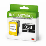 XL Tintenpatrone 953XLY Gelb für HP kompatibel F6U18AE Premium Patrone Officejet Pro 7720 7730 7740 8200 8210 8216 8218 8700 8714 8715 8716 8717