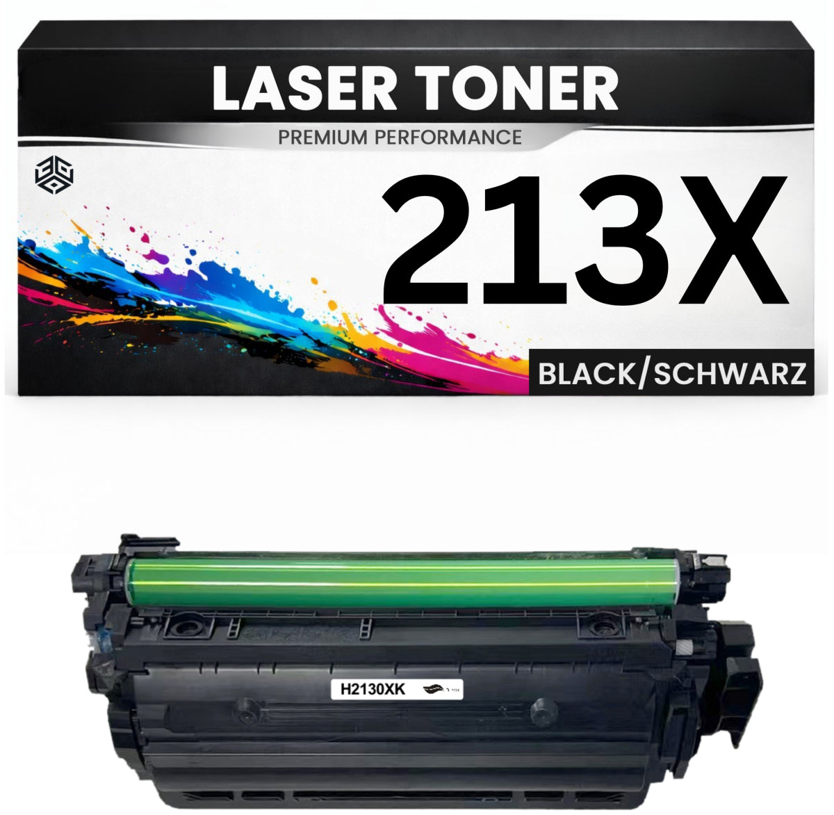 XL Toner 213X für HP kompatibel Schwarz W2130X Tonerkartusche 9000S. Premium LaserJet Enterprise 5700dn 6700dn 6701dn MFP 5800f 5800dn 6800dn 5800zf