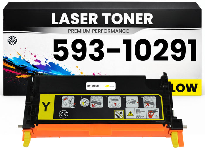 XL Toner 593-10291 Gelb für Dell kompatibel  hochwertige Premium Alternative für Dell 3130, 3130CND, 3130cn