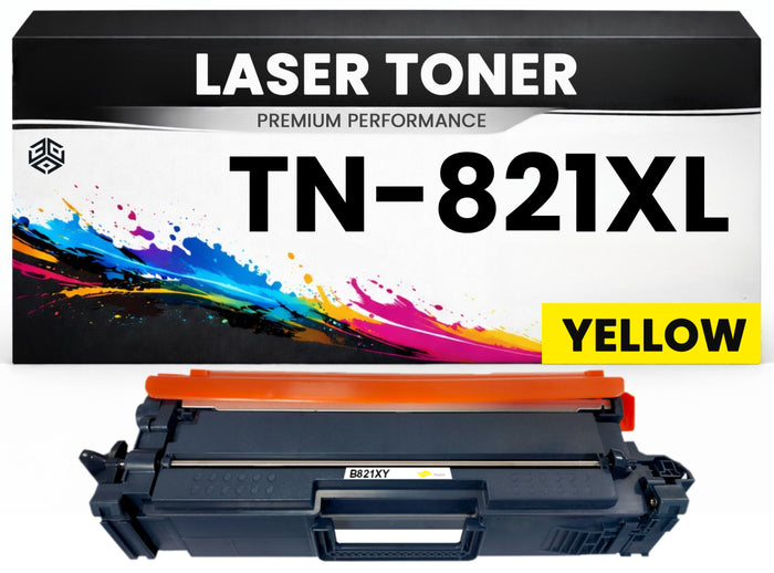 XL Toner TN-821XL Y Gelb für Brother kompatibel TN821 XL Y Premium Alternative für Brother HL-L9430CDN, HL-L9470CDN, MFC-L9630CDN, MFC-9670CDN