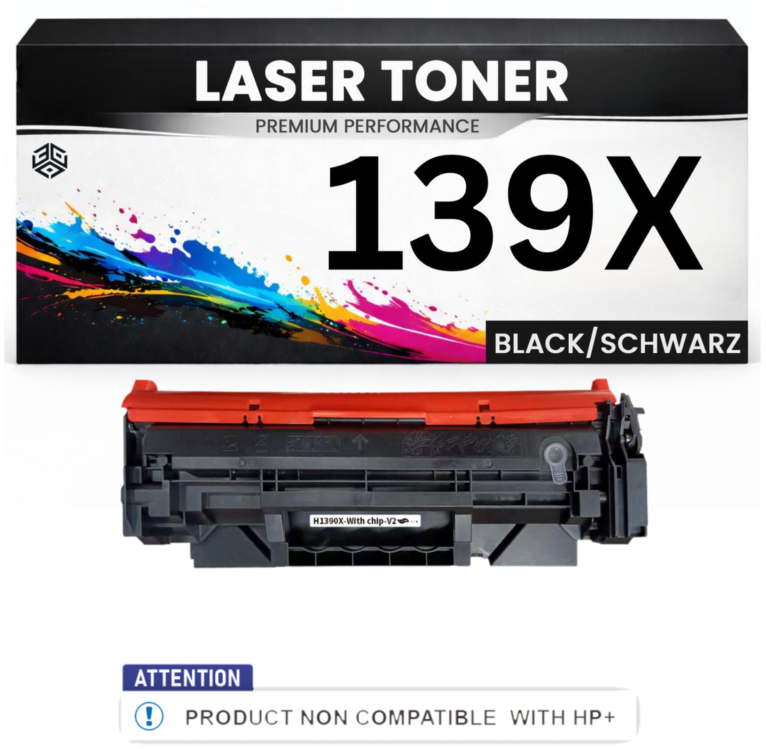 XXL Toner 139X für HP kompatibel Schwarz W1390X (nicht für HP+) Tonerkartusche für HP LaserJet Pro 3002dw, 3002dn, HP Laserjet MFP 3102fdn, 3102fdw