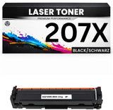 XXL Toner 207X für HP kompatibel Schwarz W2210X Tonerkartusche wie Original für HP Color LaserJet Pro M255dw, M282, 283fdw